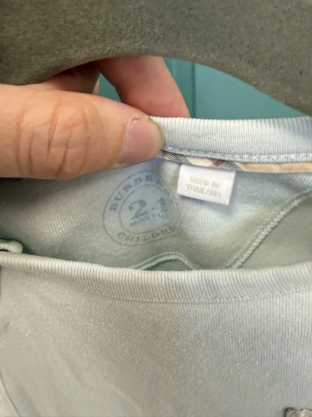 Burberry no stains